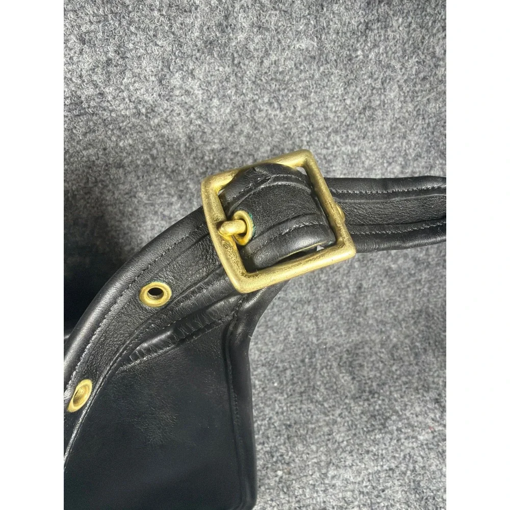 Vintage Coach Janice Legacy Bag Black Leather Brass Hardware  H7U-9950  Dust bag